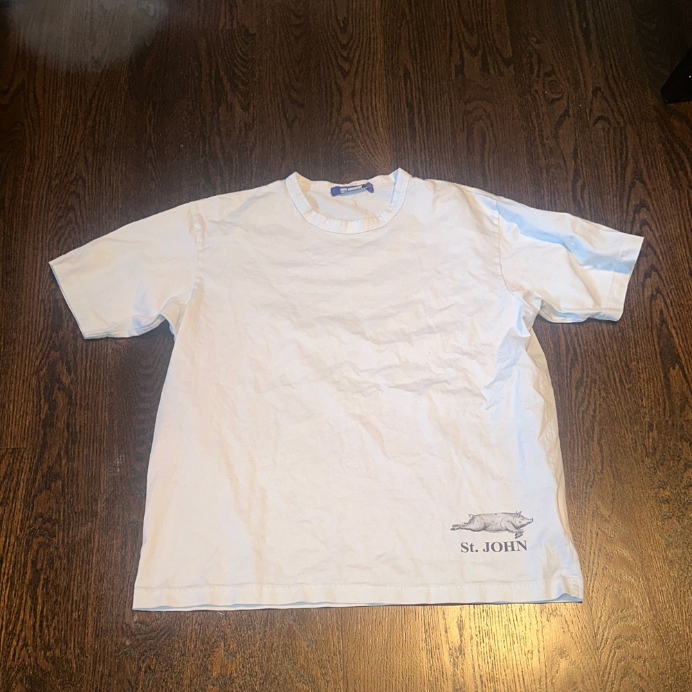 St. John White Graphic Tee